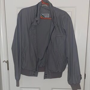 Vintage Members Only Men's Gray Jacket